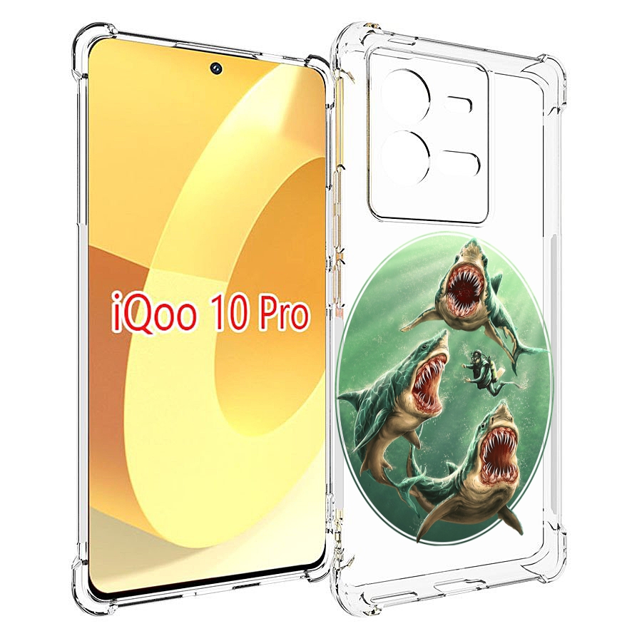 

Чехол MyPads синяя бездна для Vivo iQOO 10 Pro, Прозрачный, Tocco