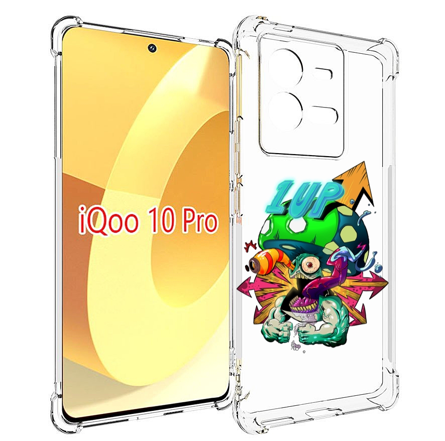 

Чехол MyPads сильный гриб абстракция для Vivo iQOO 10 Pro, Прозрачный, Tocco