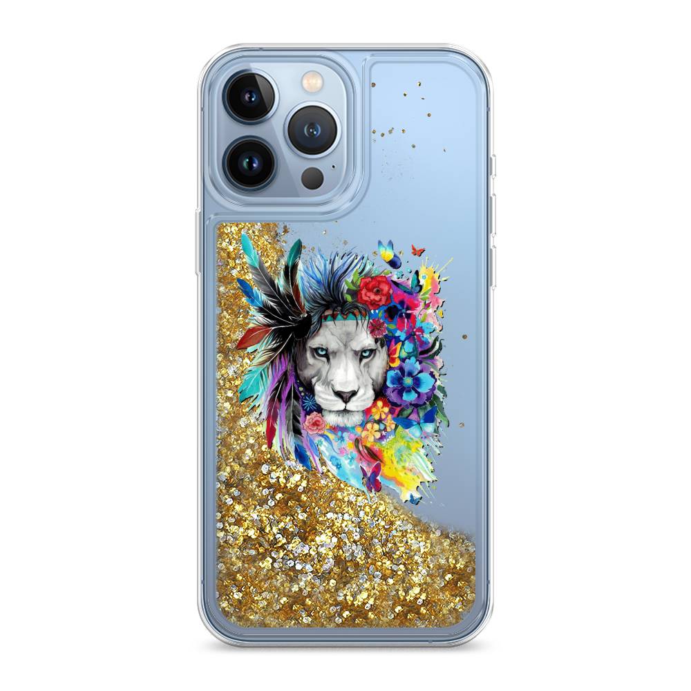 

Жидкий чехол с блестками "Гавайский лев" на Apple iPhone 13 Pro Max, 14490-1