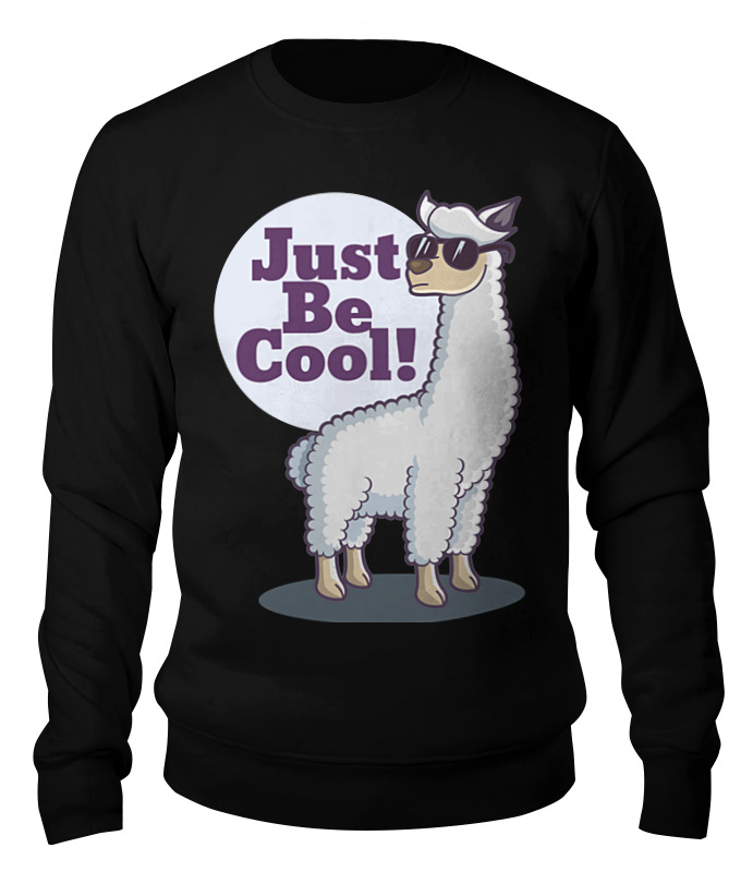 

Свитшот унисекс Printio Just be cool! черный XS, Just be cool!