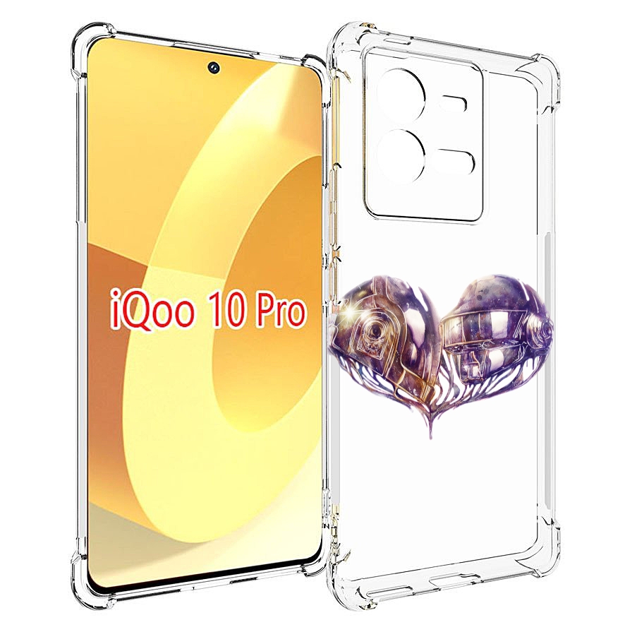 

Чехол MyPads сердце абстракция для Vivo iQOO 10 Pro, Прозрачный, Tocco