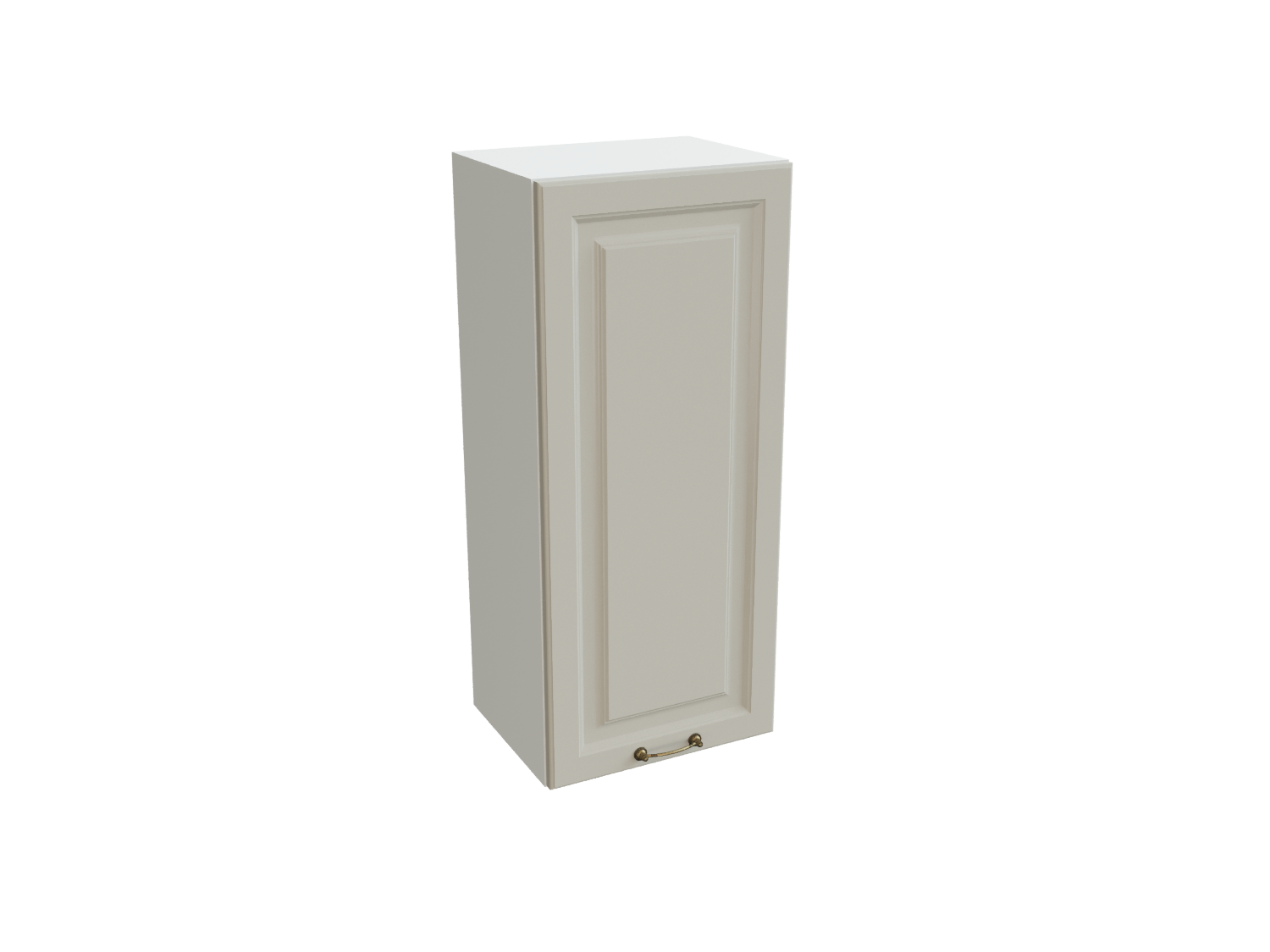 

Шкаф навесной с 1-ой дверью SURA Ницца Кварц грей 40x31,8x92 арт.ММК-00003291, Серый, nic/bel/top9/1dor
