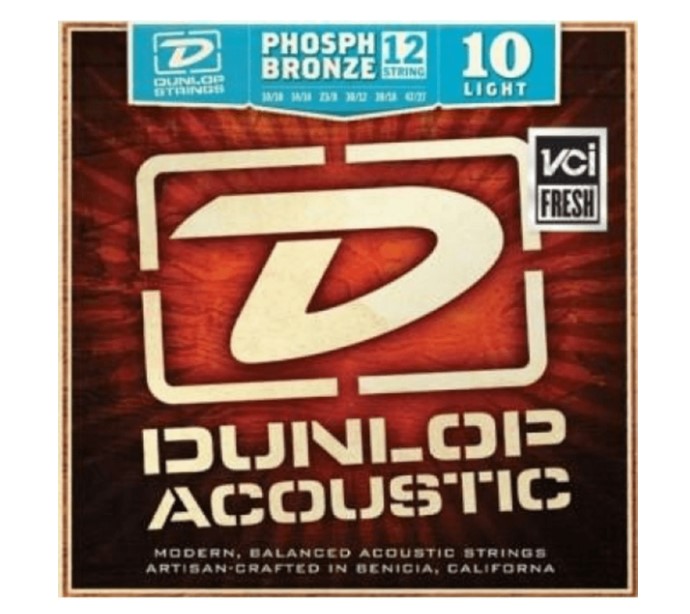Струны для 12-струнной акустической гитары DUNLOP DAP1047J