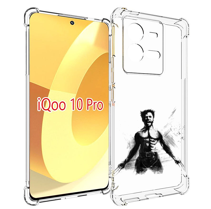 

Чехол MyPads росомаха для Vivo iQOO 10 Pro, Прозрачный, Tocco
