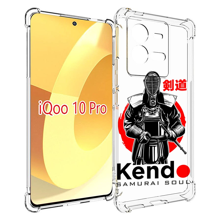 

Чехол MyPads рисованый самурай для Vivo iQOO 10 Pro, Прозрачный, Tocco