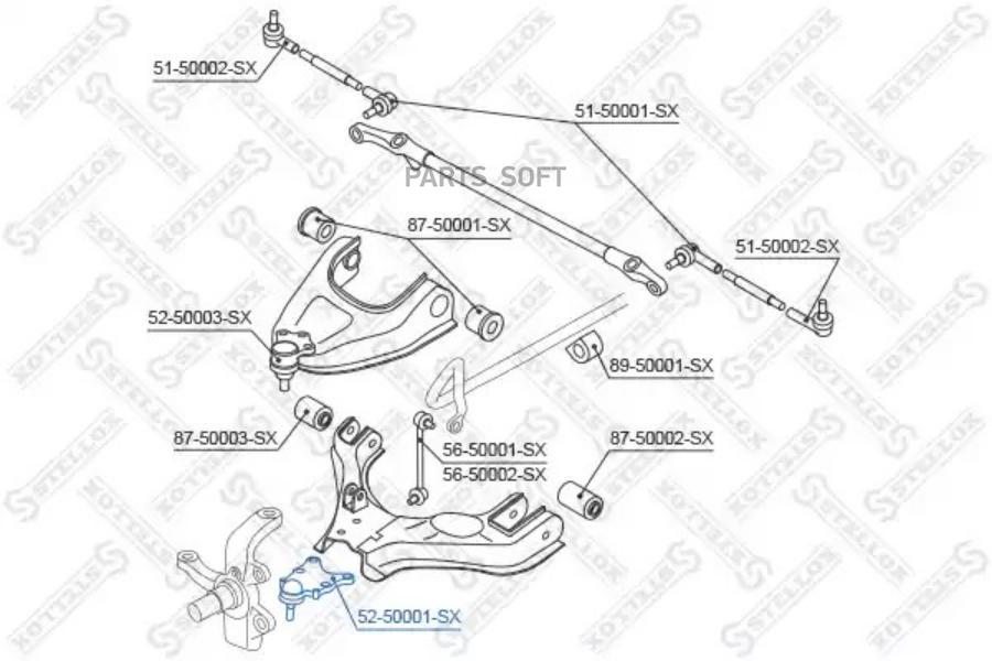 

Шаровая опора Stellox 5250001SX