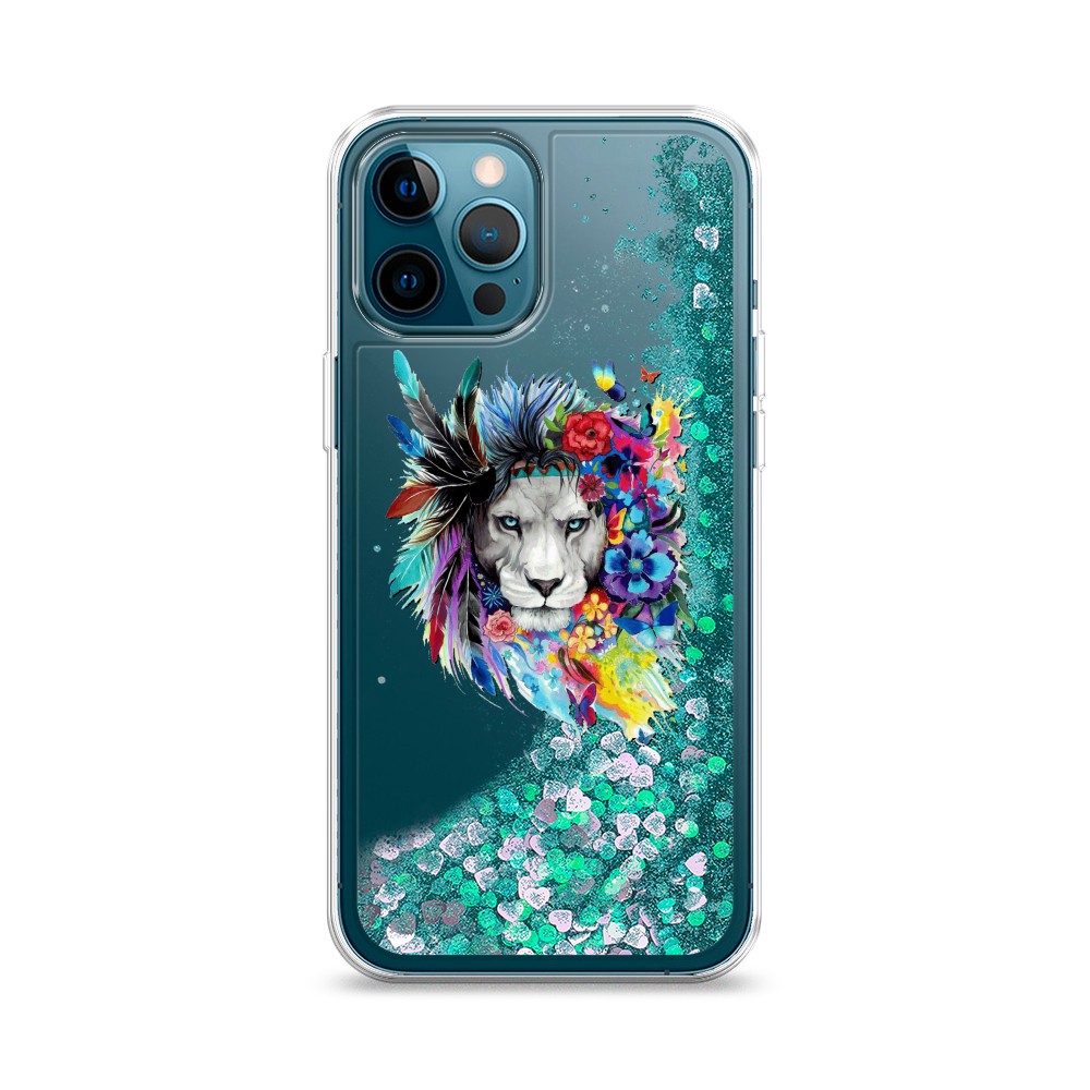 

Жидкий чехол с блестками "Гавайский лев" на Apple iPhone 12 Pro, 12895-1