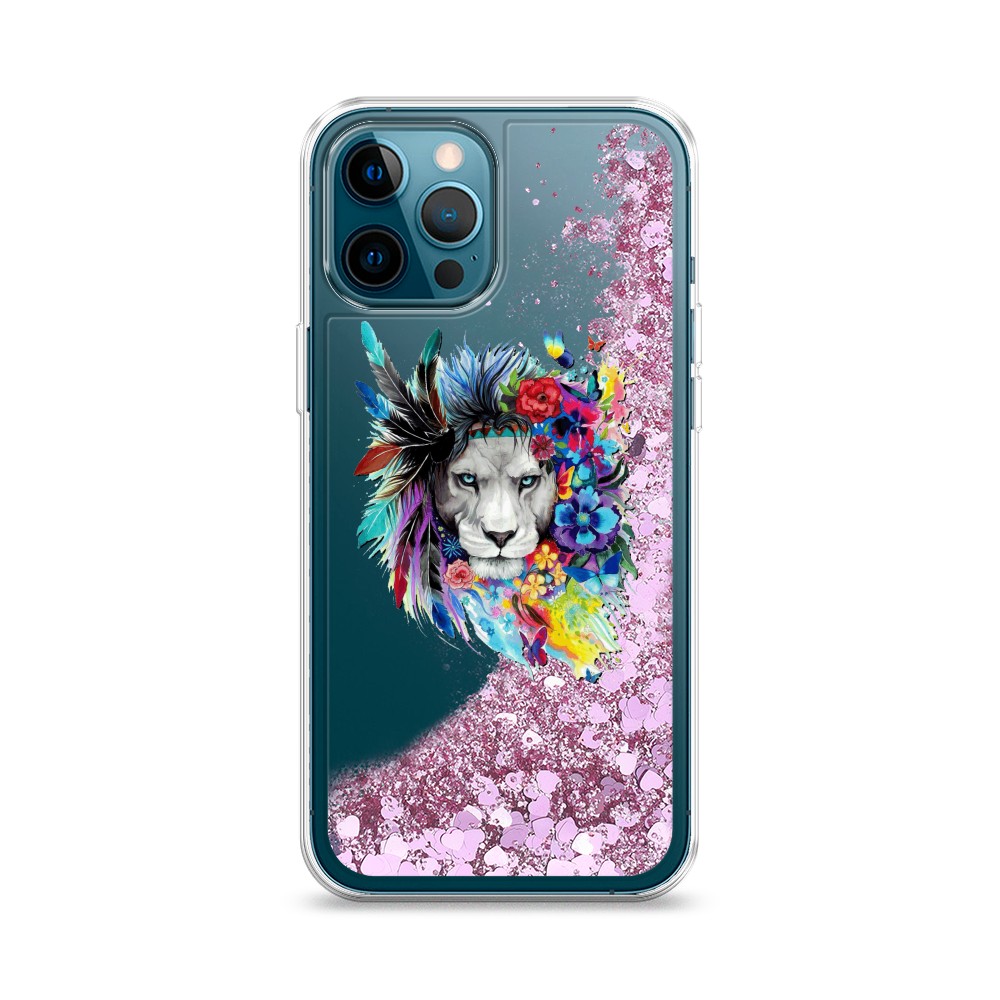 

Жидкий чехол с блестками "Гавайский лев" на Apple iPhone 12 Pro, 12894-1