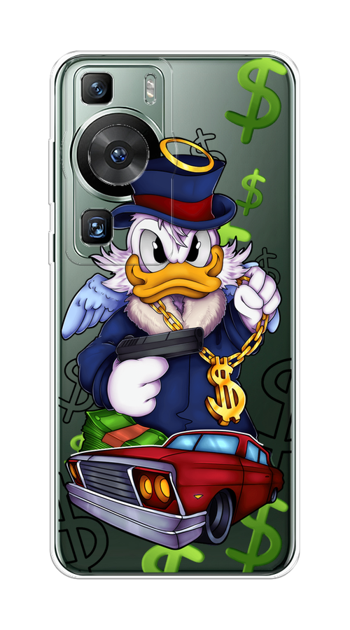 

Чехол на Huawei P60/P60 Pro "Scrooge McDuck with a Gold Chain", Красный;синий;белый, 6121050-1