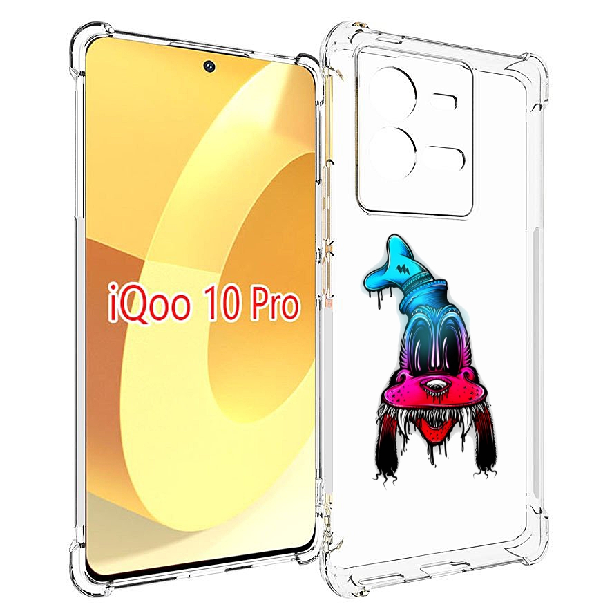 

Чехол MyPads Гуффи для Vivo iQOO 10 Pro, Прозрачный, Tocco