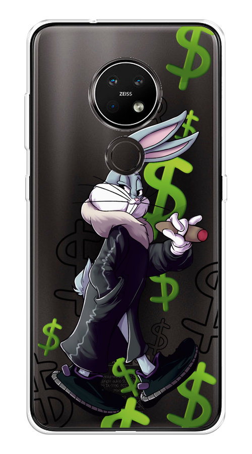 

Чехол на Nokia 6.2 "Rich Bugs Bunny", Зеленый;черный;голубой, 123050-6