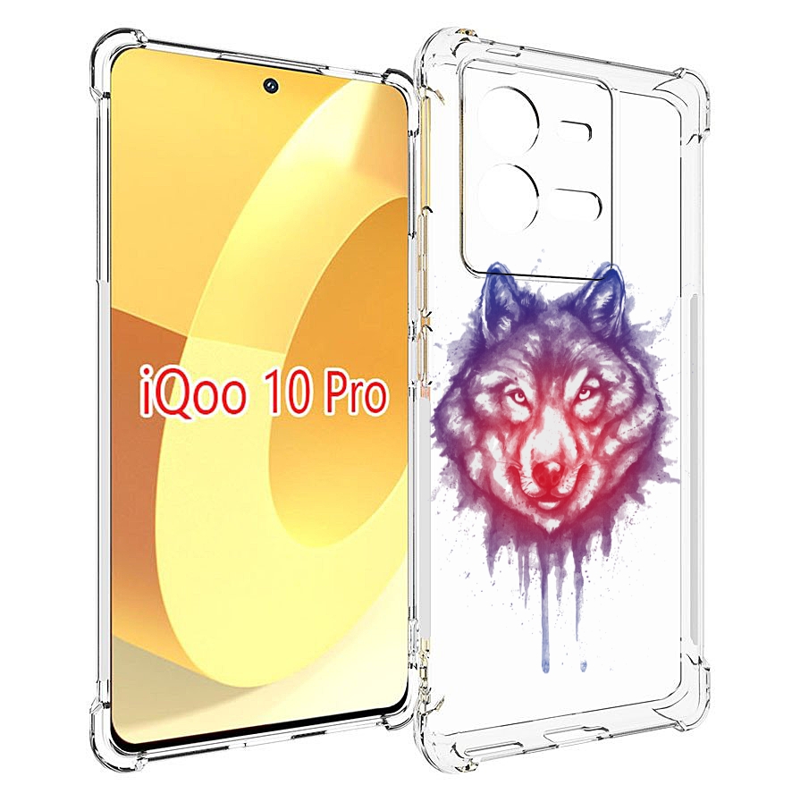 

Чехол MyPads пушистый волк для Vivo iQOO 10 Pro, Прозрачный, Tocco