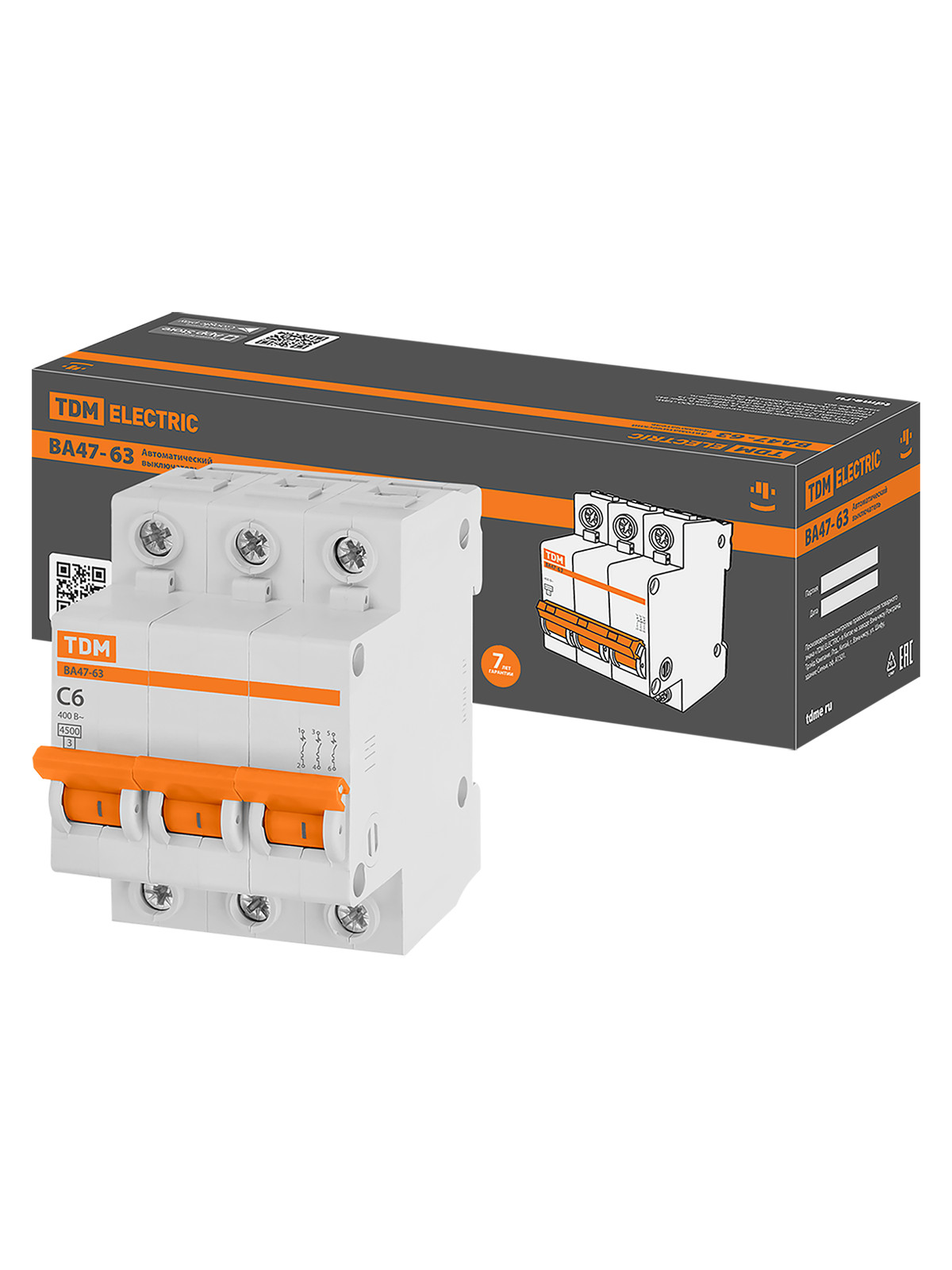 

Автоматический выключатель TDM ELECTRIC SQ0218-0017, ВА47-63