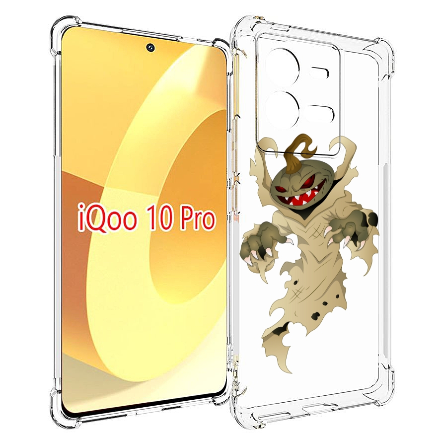 

Чехол MyPads призрак хэллоуина для Vivo iQOO 10 Pro, Прозрачный, Tocco