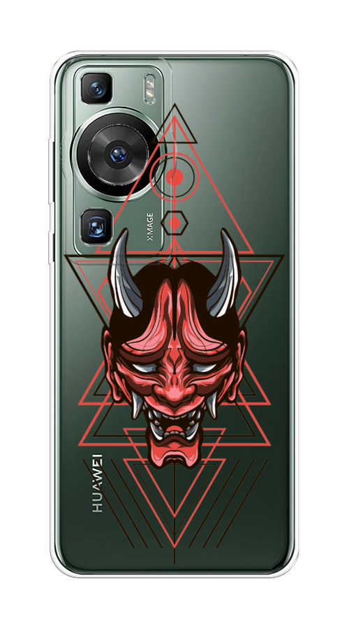 

Чехол на Huawei P60/P60 Pro "Hanya Oni mask", Серый;красный;черный, 6121050-4