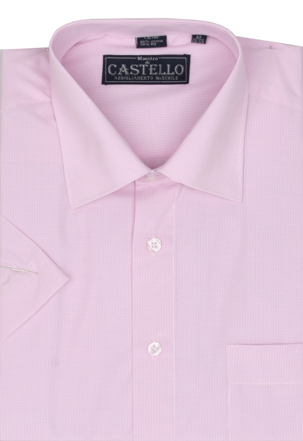 Рубашка мужская CASTELLO Rich 152-K розовая 40/170-178