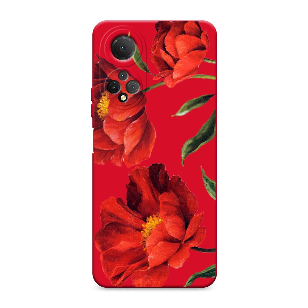 

Чехол Awog 6108853-1 для Honor X7 "Красные маки", 6108853-1