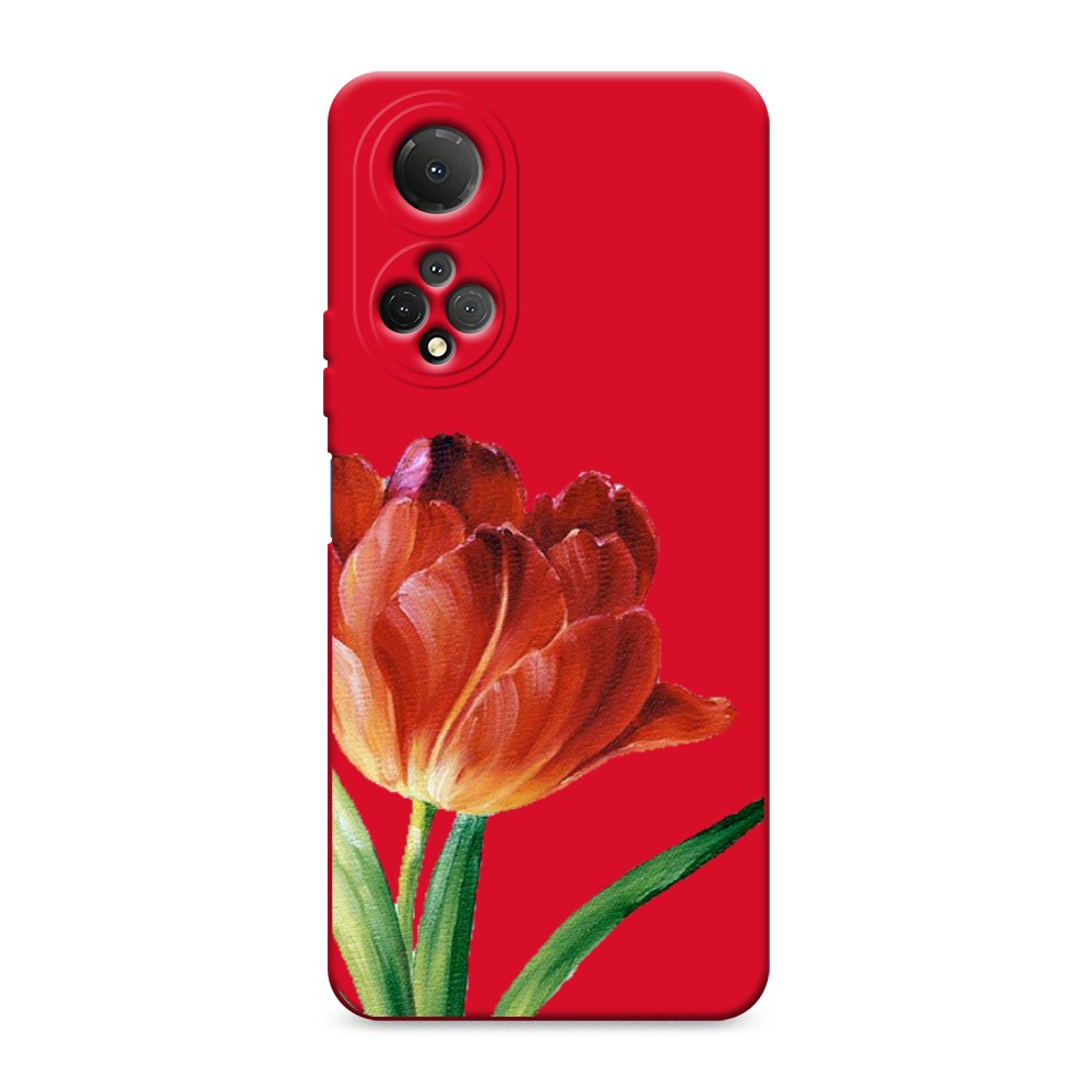 

Чехол Awog 6108853-1 для Honor X7 "Красный тюльпан", 6108853-1