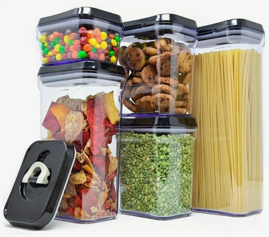 

Набор емкостей для хранения сыпучих продуктов Set-5 комплект из 5 штук, Черный, Набор емкостей для хранения сыпучих продуктов Set-5 комплект из 5 штук
