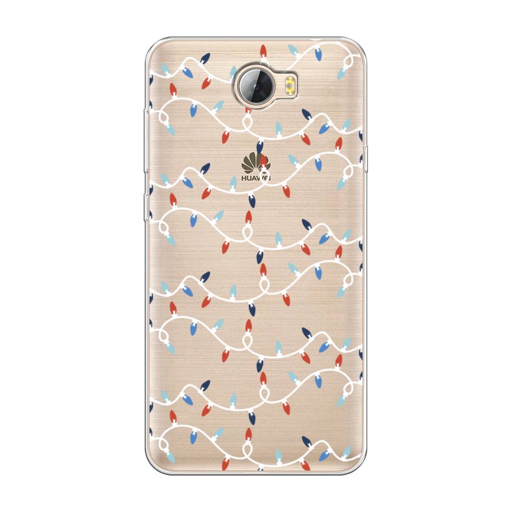 

Чехол на Huawei Y5 II "Разноцветная гирлянда", Белый;красный;синий, 61950-5