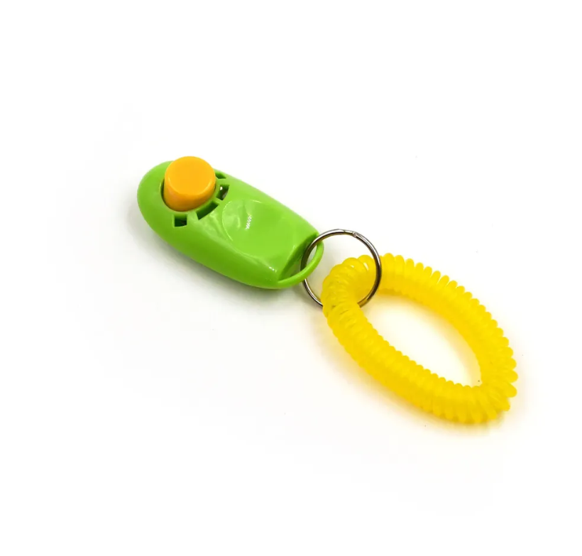 Кликер для собак Stefan GCT40 для дрессировки, желто-зеленый