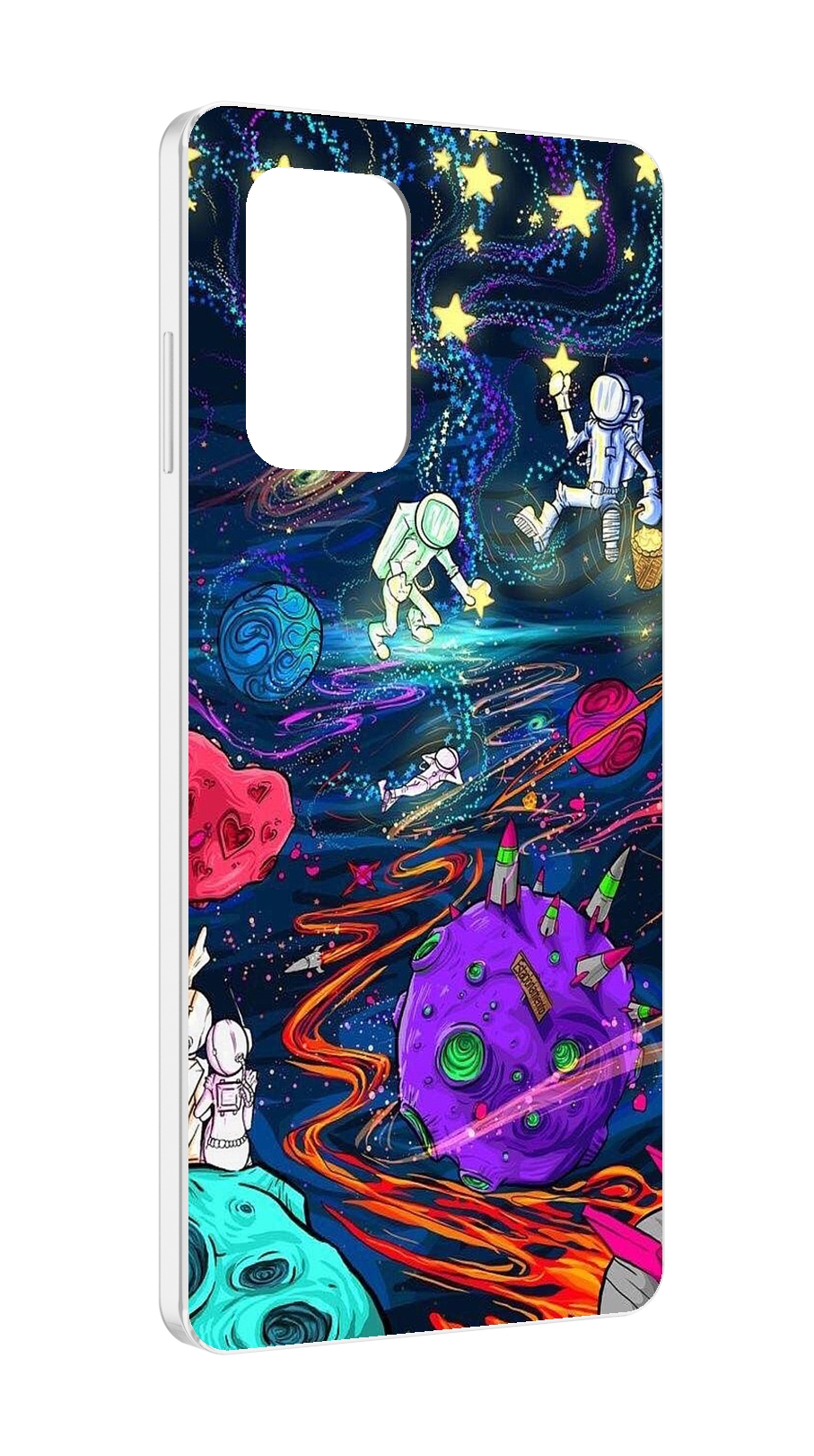 

Чехол MyPads красочный космос для ZTE Blade A72 / ZTE Blade V40 Vita, Прозрачный, Tocco