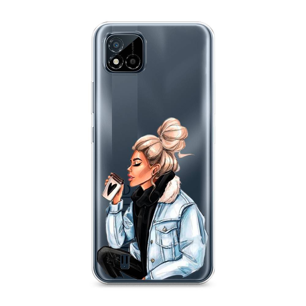 

Чехол Awog на Realme C11 (2021) "Cute girl", Разноцветный, 257550-7