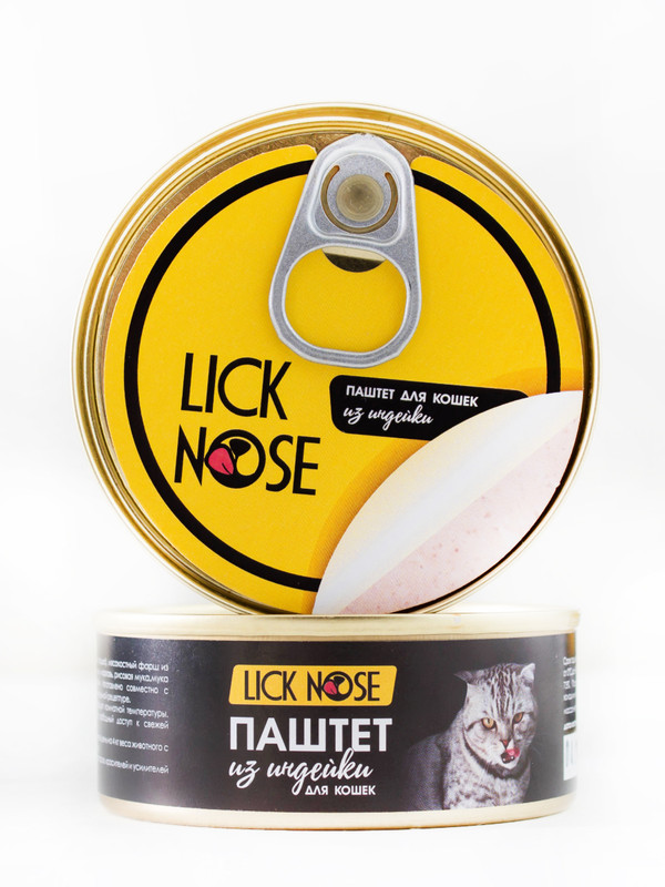

Консервы для кошек Lick Nose паштеты из индейки 12 шт х 100 гр