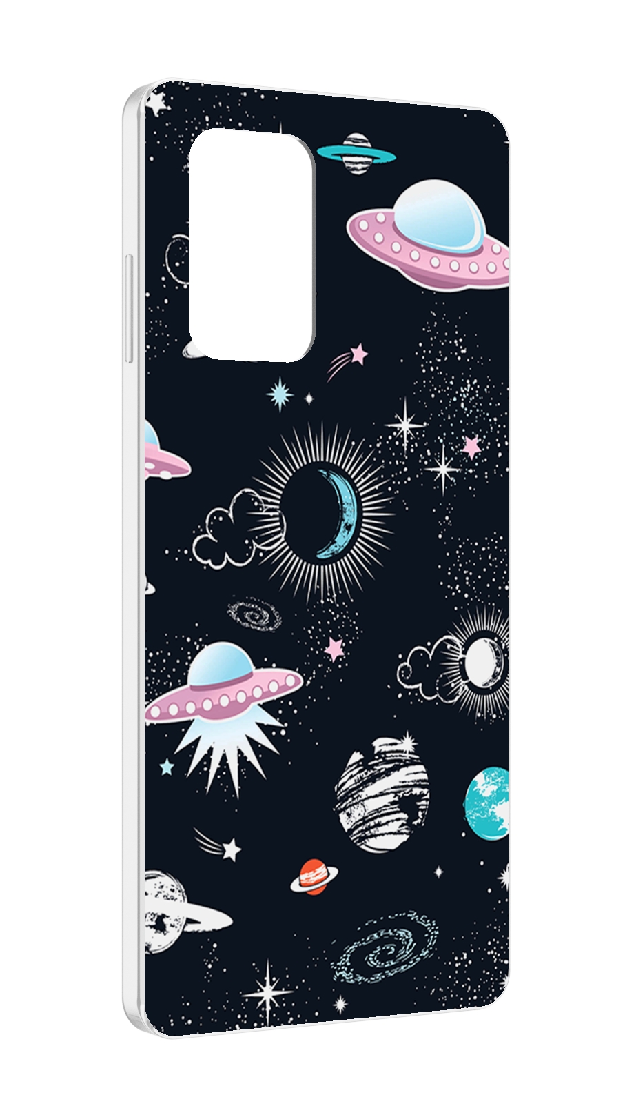 Чехол MyPads космос-мини-картинки для ZTE Blade A72 / ZTE Blade V40 Vita