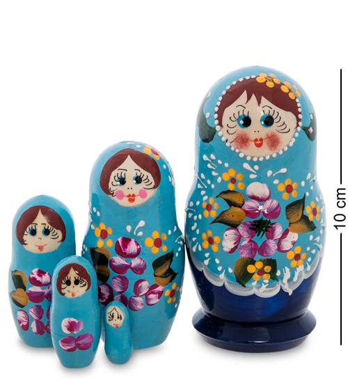 

Матрешка 5м Василина мал. МР-43/60-E 113-708215, Голубой