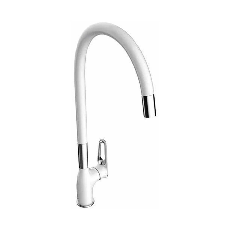 

Смеситель Frap 35к F4049 для кухни, гибкий излив, белый хром, Серебристый