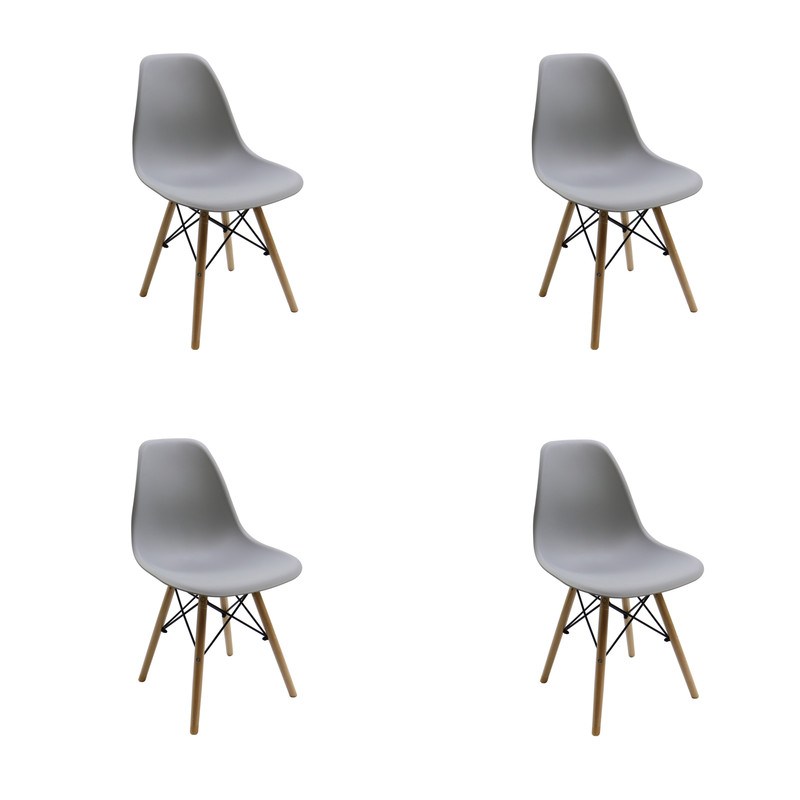 фото Стул eames серый, zt-1-1g, 4 шт.