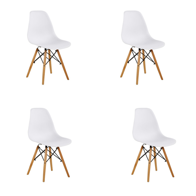 фото Стул eames белый, zt-1-1w, 4 шт.