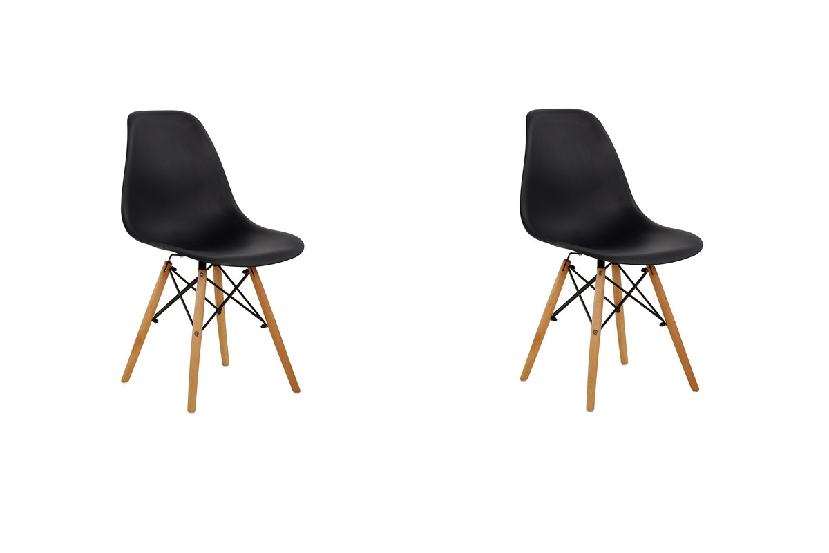 фото Стул eames чёрный, zt-1-1b, 2 шт.