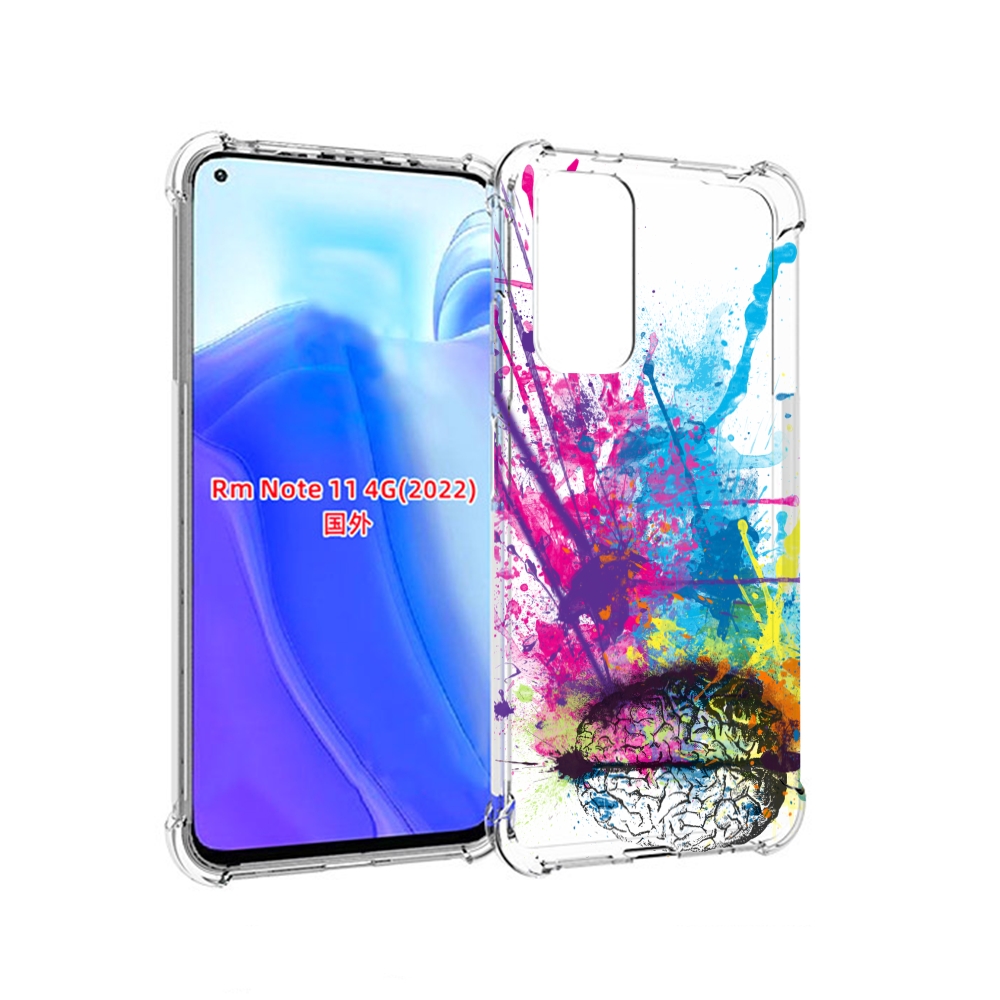 

Чехол MyPads яркий красочный мозг для Xiaomi Redmi Note 11 4G ( Глобальная версия ), Tocco