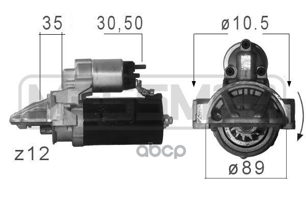 

Стартер 12v 1.7kw