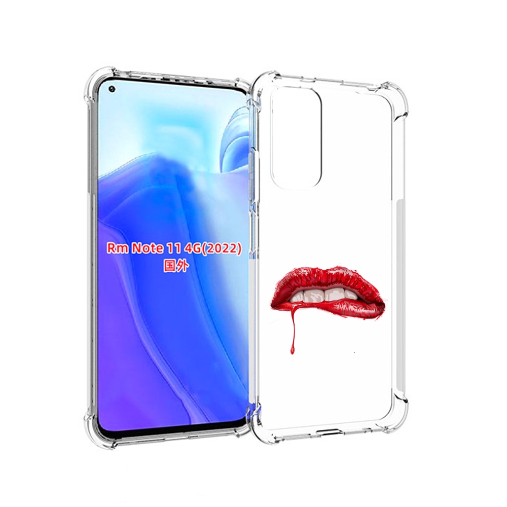 

Чехол MyPads яркие красные губы для Xiaomi Redmi Note 11 4G ( Глобальная версия ), Tocco