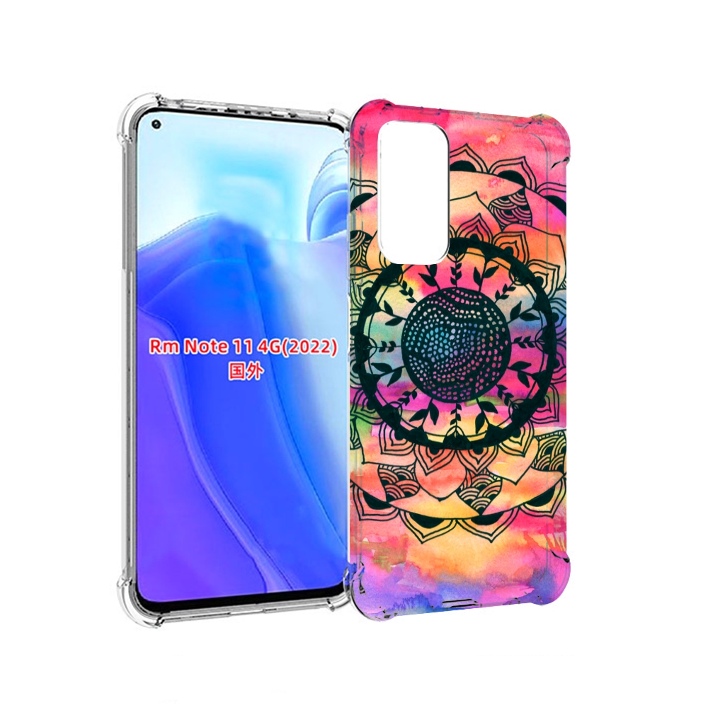 

Чехол MyPads яркая абстракция круглый цветок для Xiaomi Redmi Note 11 4G ( Глобальная в, Tocco