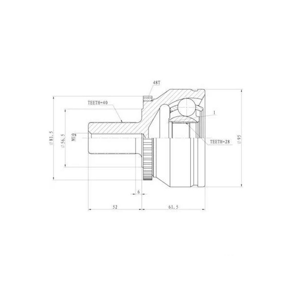 

Шрус Наружный Zikmar арт. Z87592R