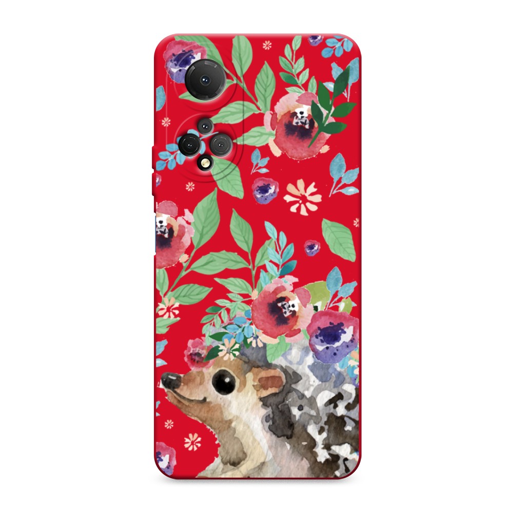 

Чехол Awog 6108853-1 для Honor X7 "Ежик в цветах акварель", 6108853-1