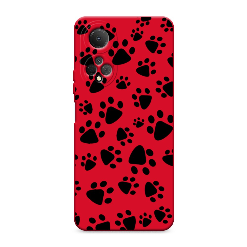 

Чехол Awog 6108853-1 для Honor X7 "Лапки черные", 6108853-1
