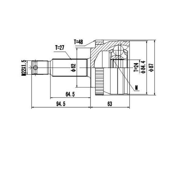 

Шрус Наружный Zikmar арт. Z87302R