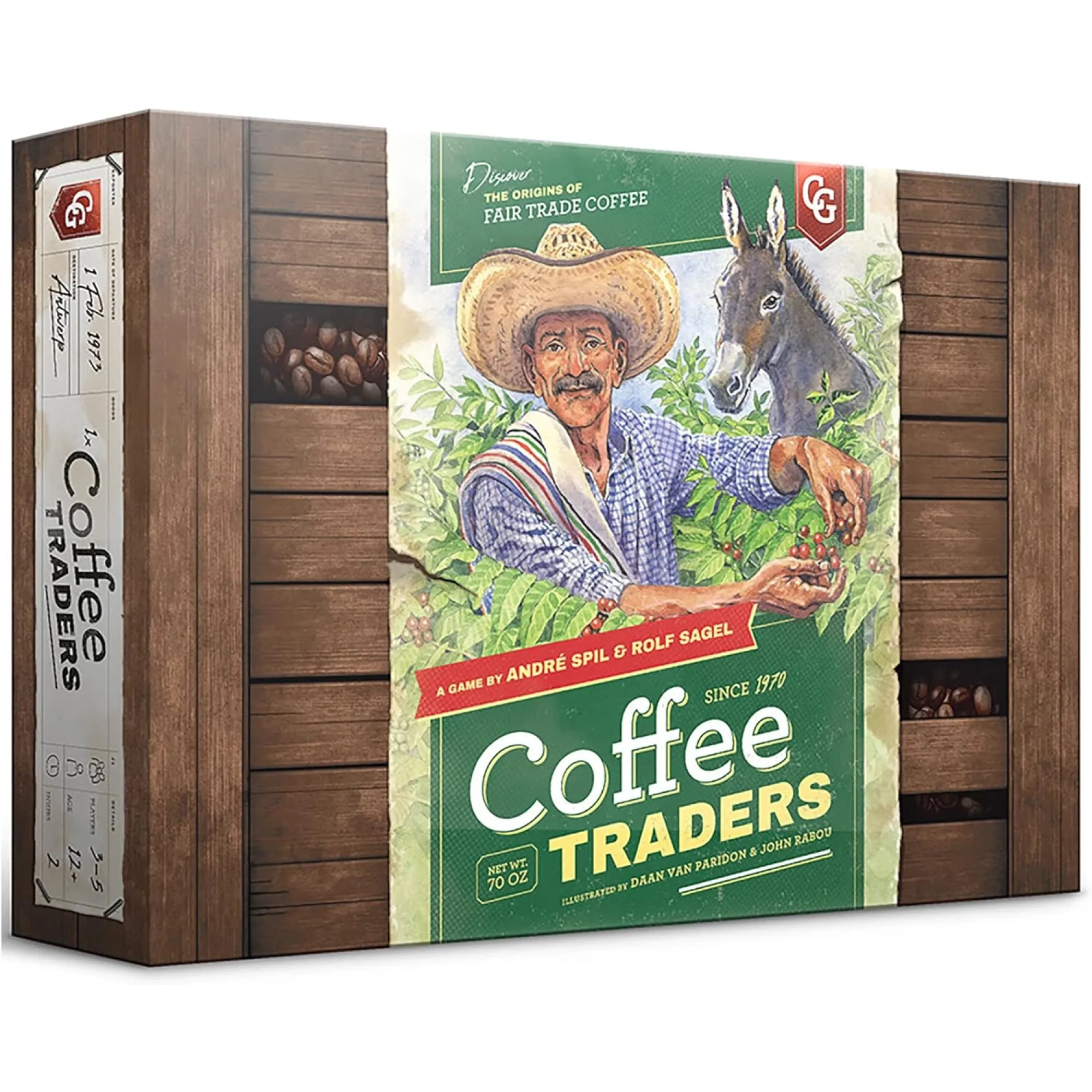 Настольная игра Capstone Games Coffee Traders Торговцы кофе на английском языке