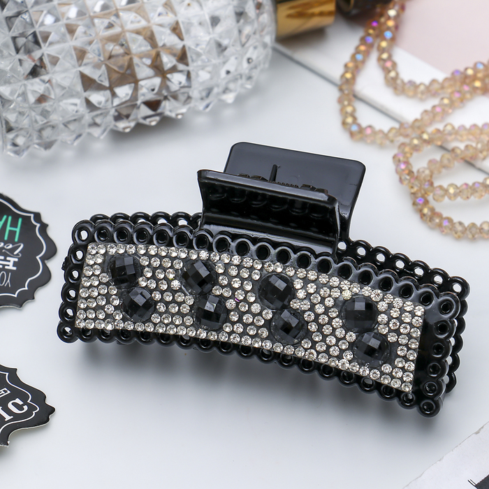 

Заколка-краб женская 3780187-6p черная, Черный, 3780187-6p