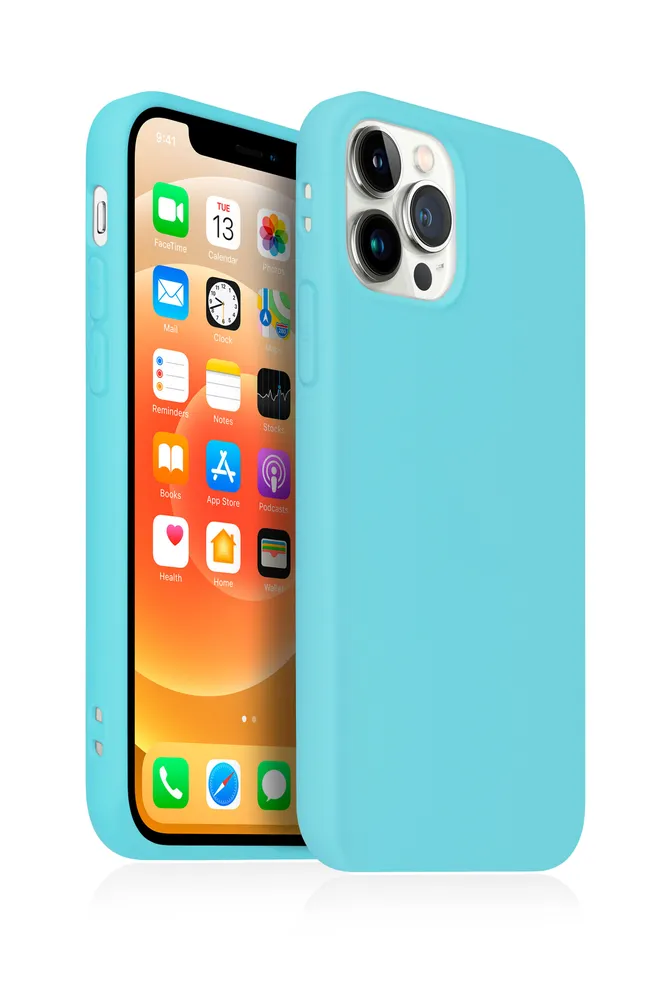 

Чехол силиконовый Case для Apple iPhone 12 Pro Max бирюзовый