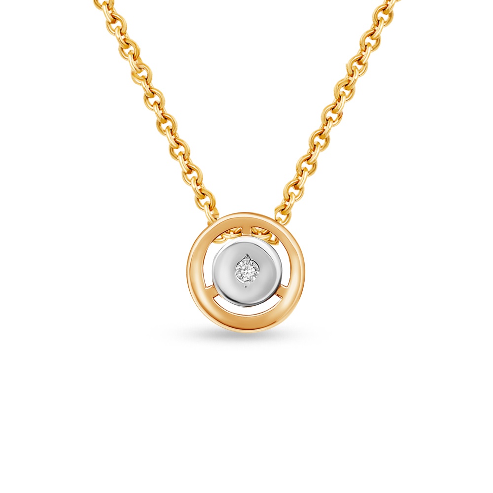 

Колье из золота 38 см 585Gold 106000135, бриллиант, 106000135
