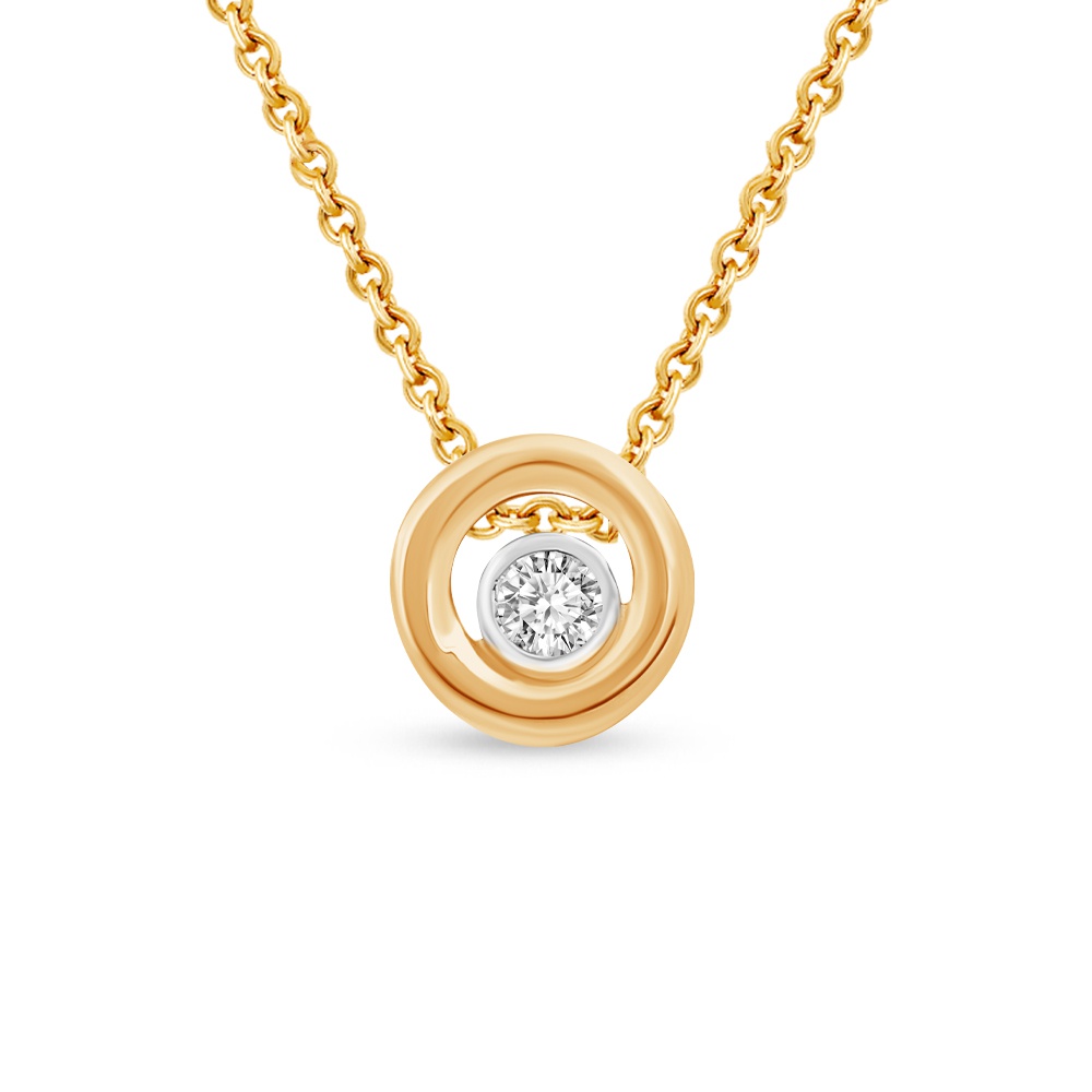 

Колье из золота 38 см 585Gold 106000133, бриллиант, 106000133