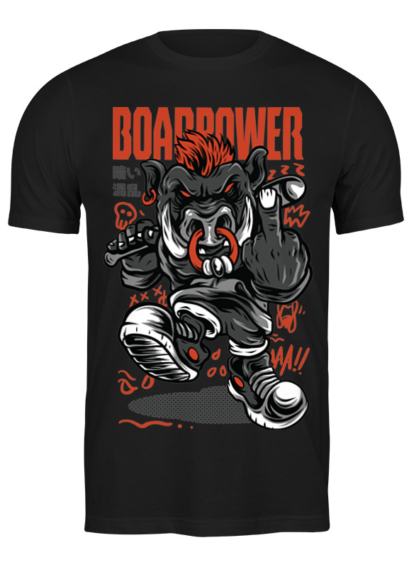 

Футболка мужская Printio Boar power 3478442 черная L, Черный, Boar power 3478442