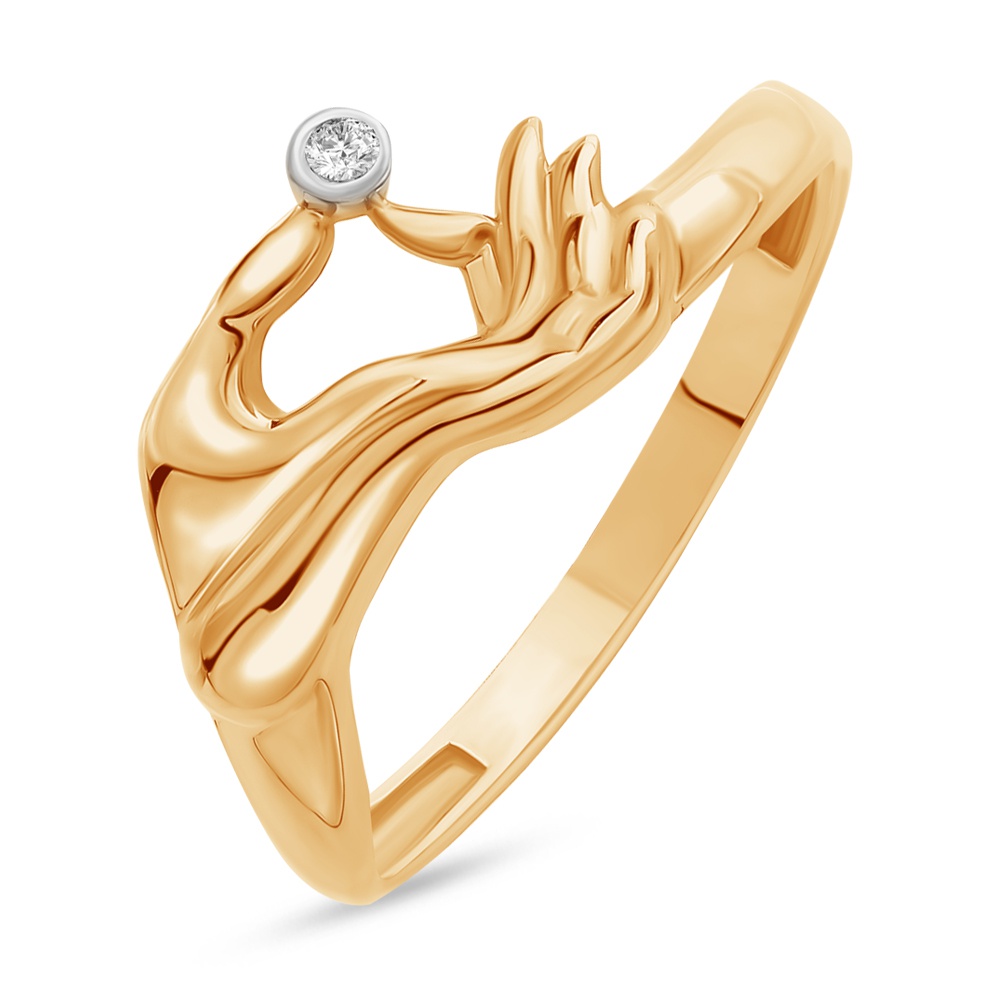

Кольцо из золота р. , 585Gold 301012088, фианит, 301012088