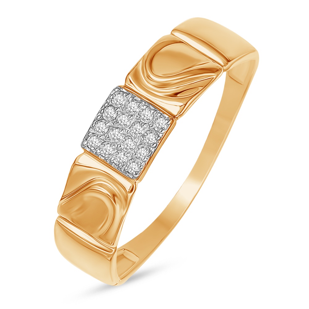

Кольцо из золота р.  585Gold 301012084, фианит, 301012084